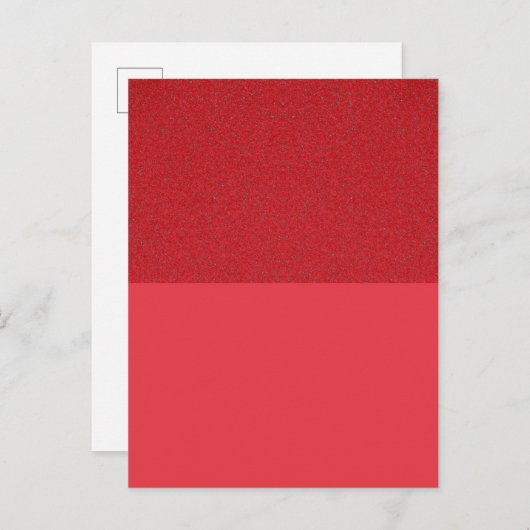 Texturierte rote Top-Einladung Postkarte - Anpasse (Vorne/Hinten)
