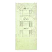 Texturierte Salbei Lashes und Erweiterungen Schönh Werbekarte (Hinten)