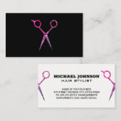 Texturierte Scheren | Hair Stylist Visitenkarte (Vorne/Hinten)