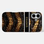 Texturierte Schlangendetails aus einer giftigen Sc Case-Mate iPhone Hülle (Rückseite (Horizontal))