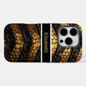 Texturierte Schlangendetails aus einer giftigen Sc Case-Mate iPhone Hülle (Rückseite (Horizontal))