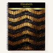 Texturierte Schlangendetails aus einer giftigen Sc Notizblock (Vorderseite)