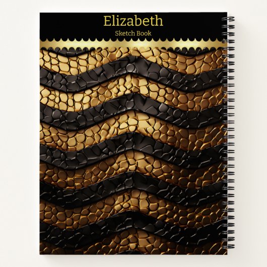 Texturierte Schlangendetails aus einer giftigen Sc Notizblock (Rückseite)