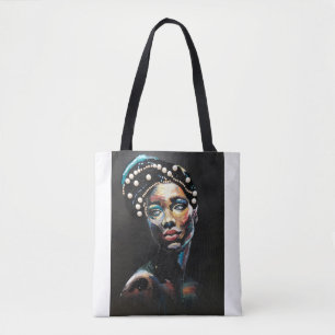 Texturierte Schönheit: Ein Abstraktes Portrait Tasche