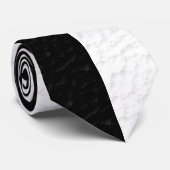 Texturierte Schwarz-weiße Streifen mit je zwei Far Krawatte (Gerollt)