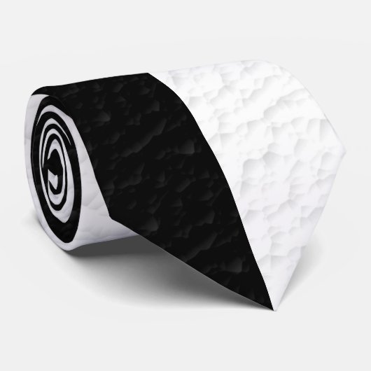 Texturierte Schwarz-weiße Streifen mit je zwei Far Krawatte (Gerollt)