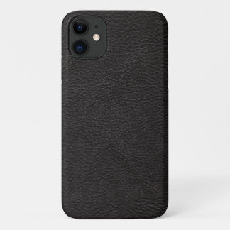 Texturierte schwarze Leder Case-Mate iPhone Hülle