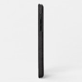 Texturierte schwarze Leder Case-Mate iPhone Hülle (Hinten/Links)
