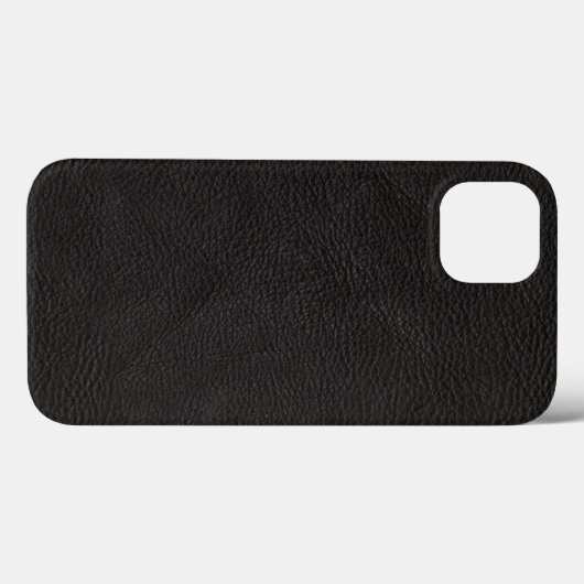 Texturierte schwarze Leder Case-Mate iPhone Hülle (Rückseite (Horizontal))