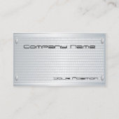 Texturierte Silbernamensplatte Unternehmenskarte Visitenkarte (Vorderseite)