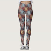 Texturierte Steine Abstrakt Moderne Muster Leggings (Vorderseite)