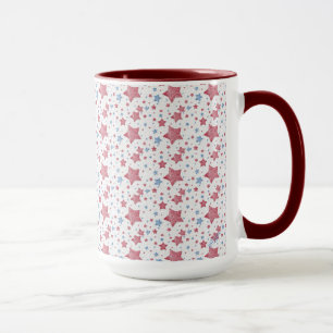 Texturierte Sterne-Tasse Tasse