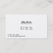 Texturierte Stoffe mit Holzschnitt Visitenkarte (Rückseite)