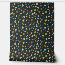 Texturierte Terrazzo-Fußketten - Marine Tapete