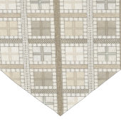 Texturierte Tischläufer in neutraler geometrischer (Ecke)