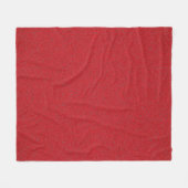 Texturierte Tomate Red Custom Fleece Blanket (Vorderseite (Horizontal))