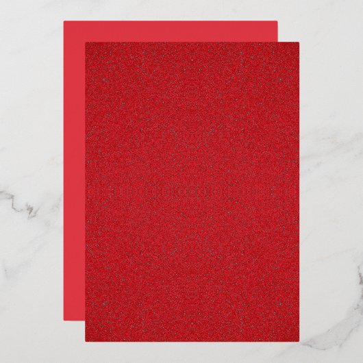 Texturierte Tomatenrotladung - Anpassbar Folieneinladung (Vorderseite/Rückseite)