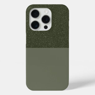 Texturierte Top Moss Green iPhone 15 Pro Fall Cust Case-Mate iPhone Hülle