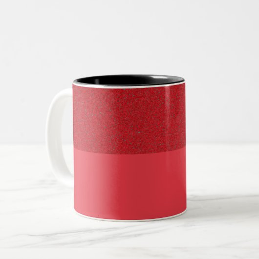Texturierte Top Red Custom Tasse (Vorderseite Links)