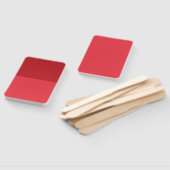 Texturierte Top Tomato Red Paddle Fan (Custom) Fächer (Non-assembled)