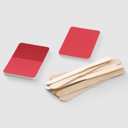 Texturierte Top Tomato Red Paddle Fan (Custom) Fächer (Non-assembled)