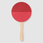 Texturierte Top Tomato Red Round Hand Fan (Custom) Fächer (Vorderseite)