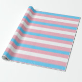 Texturierte Transgender-Flag-Farbstreifen Geschenkpapier (Ungerollt)