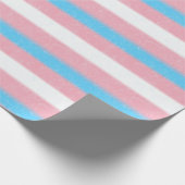 Texturierte Transgender-Flag-Farbstreifen Geschenkpapier (Ecke)