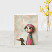 Texturierte Tribal Moderne Kunst jeder Art Karte (Gelbe Blume)