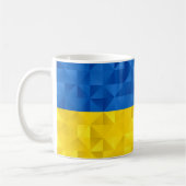 Texturierte ukrainische Flagge Kaffeetasse (Links)