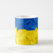 Texturierte ukrainische Flagge Kaffeetasse (Mittel)