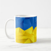 Texturierte ukrainische Flagge Kaffeetasse (Links)