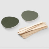 Texturierte und Matte Moss Oval Fans Fächer (Non-assembled)