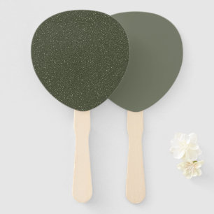 Texturierte und Matte Moss Oval Fans Fächer