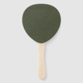 Texturierte und Matte Moss Oval Fans Fächer (Vorderseite)
