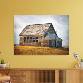 Texturierte Vintage Schulhausstretch Canvas Print Leinwanddruck