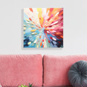 Texturierte Wandkunst, Abstrakt Leinwanddruck (Insitu (Wohnzimmer))