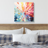 Texturierte Wandkunst, Abstrakt Leinwanddruck (Insitu (Schlafzimmer))