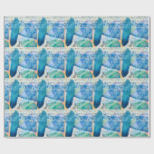 Texturierte Watercolor-gestrichene Wrapping Paper Geschenkpapier (Flach)