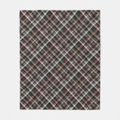 Texturierte Weihnachtsbartan. Fleecedecke (Vorderseite)