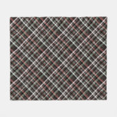 Texturierte Weihnachtsbartan. Fleecedecke (Vorderseite (Horizontal))