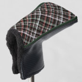 Texturierte Weihnachtsbartan. Golf Headcover (3/4 Vorderseite)