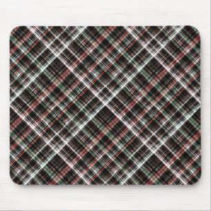 Texturierte Weihnachtsbartan. Mousepad