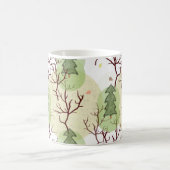 Texturierte Weihnachtsbäume und getrocknete Bäume. Kaffeetasse (Mittel)