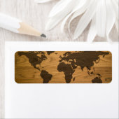 Texturierte Weltkarte für Holz (Insitu)