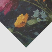 Texturierte Wildblumen Seidenpapier (Detail)