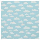 Texturierte Wolken auf hellblau Stoff (Muster)