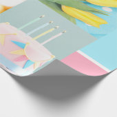 Texturierte Wrapping Paper Happy Birthday Geschenkpapier (Ecke)