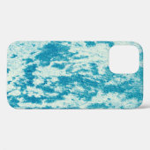 Texturierter blauer Hintergrund aus dichtem Stoff. Case-Mate iPhone Hülle (Rückseite (Horizontal))