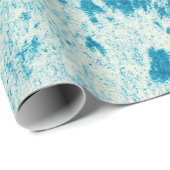 Texturierter blauer Hintergrund aus dichtem Stoff. Geschenkpapier (Rolleneckpunkt)